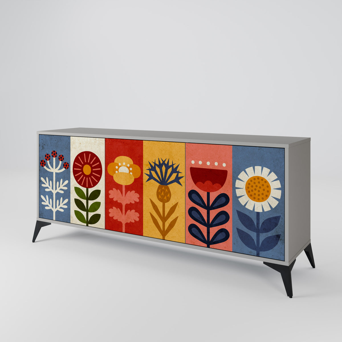 SCANDIC FLOWERET 3-Door Sideboard