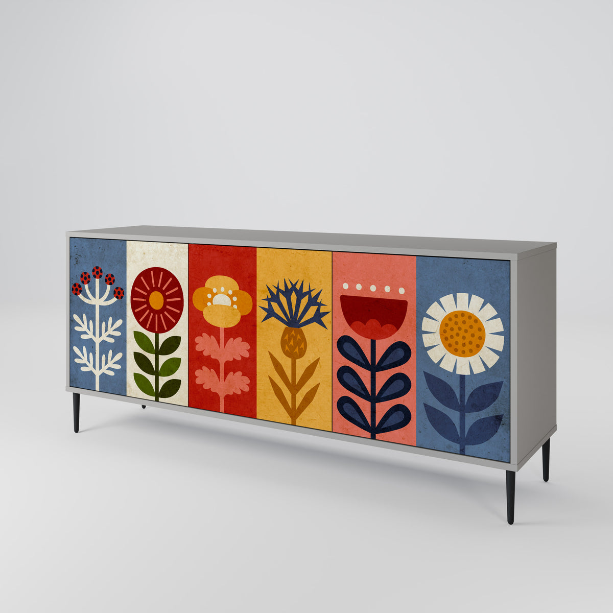 SCANDIC FLOWERET 3-Door Sideboard