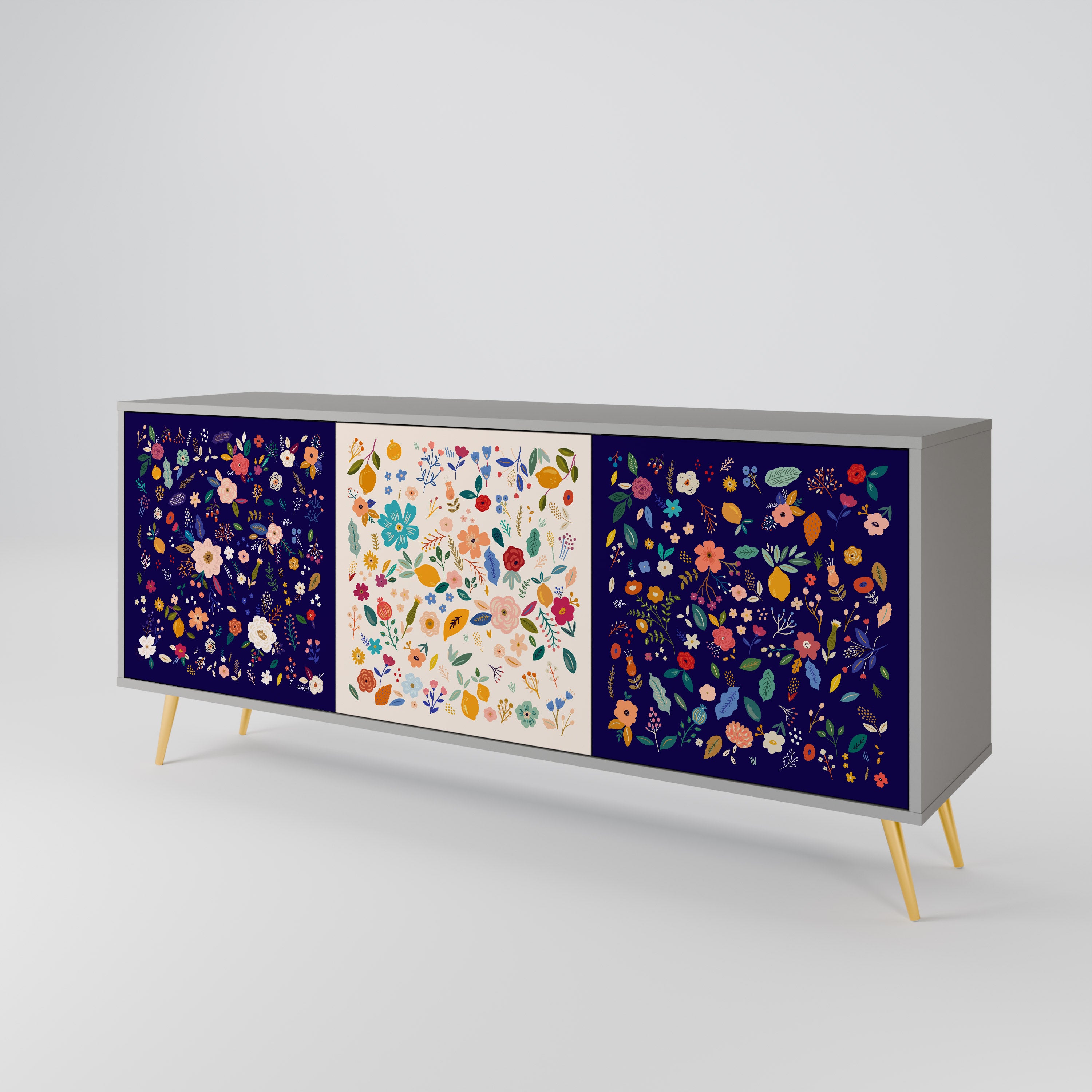 FLORAL COMBINATION 3-Door Sideboard