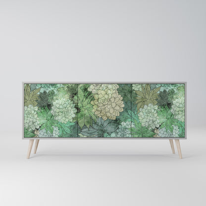 SUCCULENT CLUSTER 3-Door Sideboard