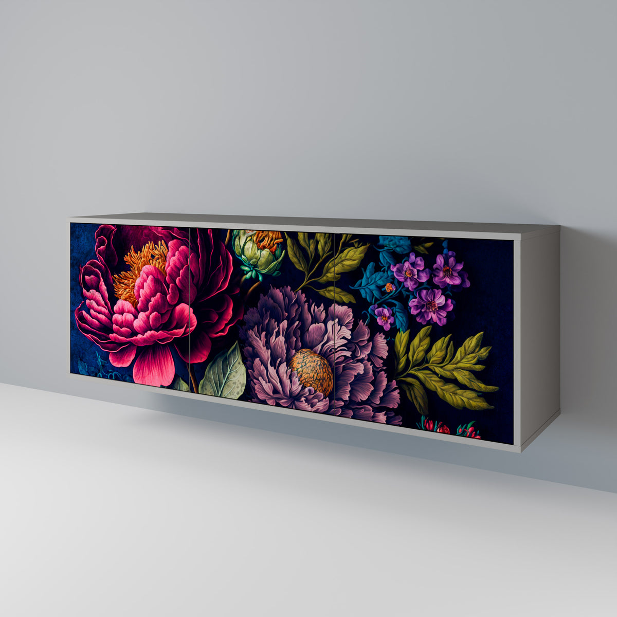 BLOOMING ELEGANCE 3-Door Sideboard