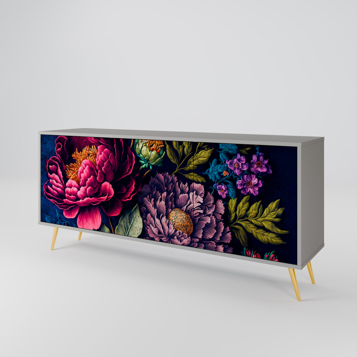 BLOOMING ELEGANCE 3-Door Sideboard