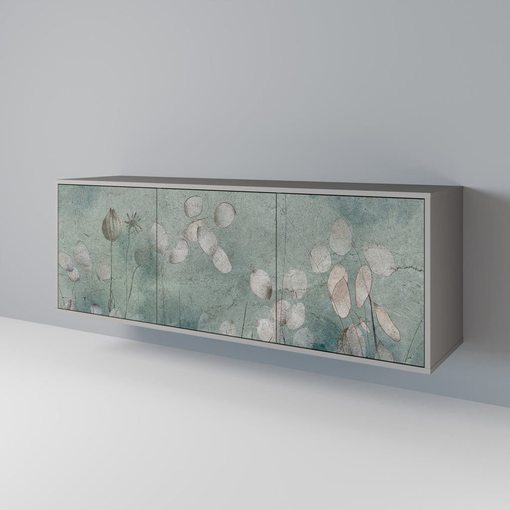 Buffet 3 portes NIGHT LADY finition grise