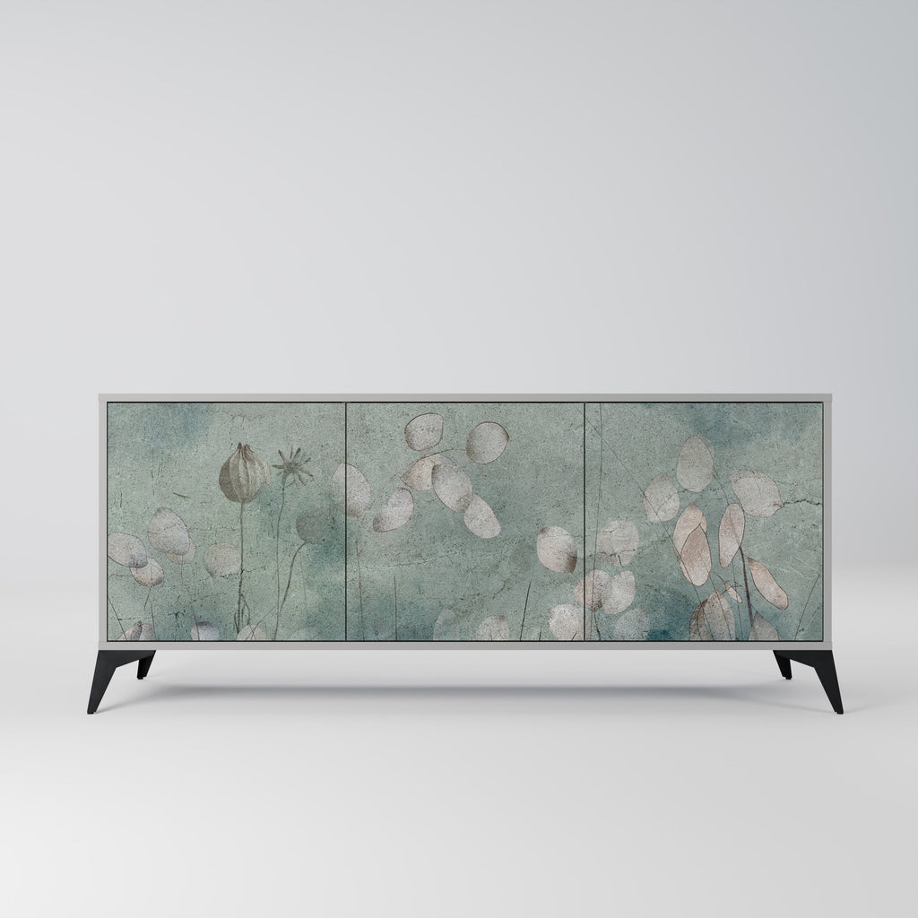 Buffet 3 portes NIGHT LADY finition grise