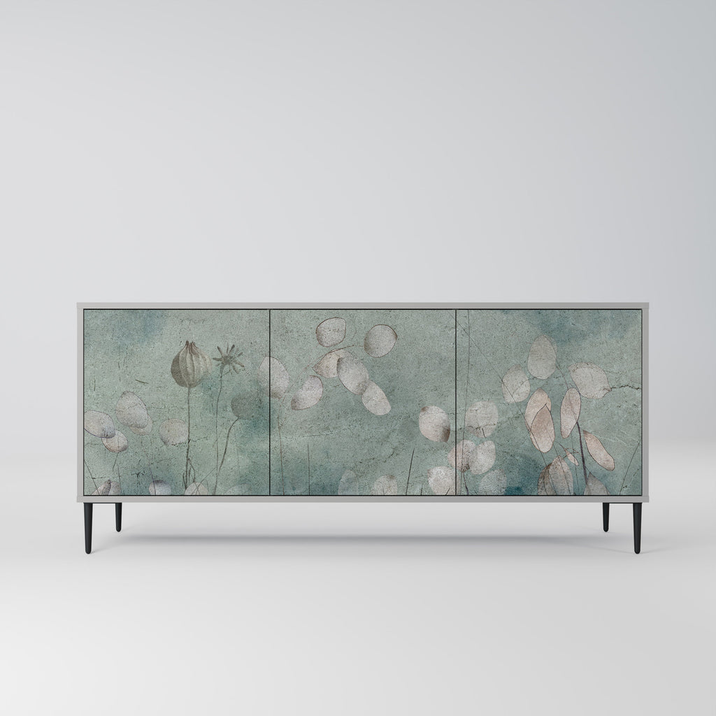 Buffet 3 portes NIGHT LADY finition grise