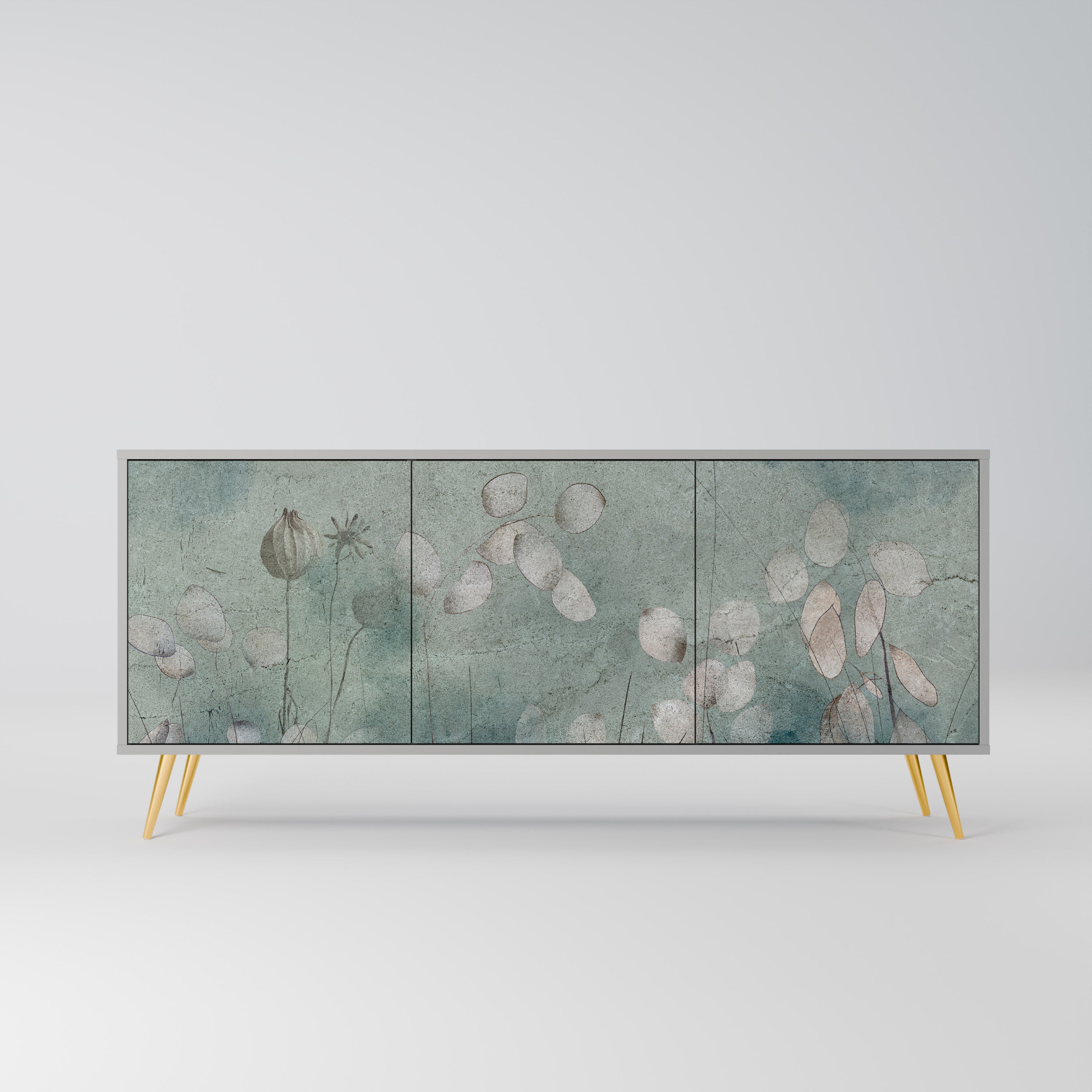 Buffet 3 portes NIGHT LADY finition grise