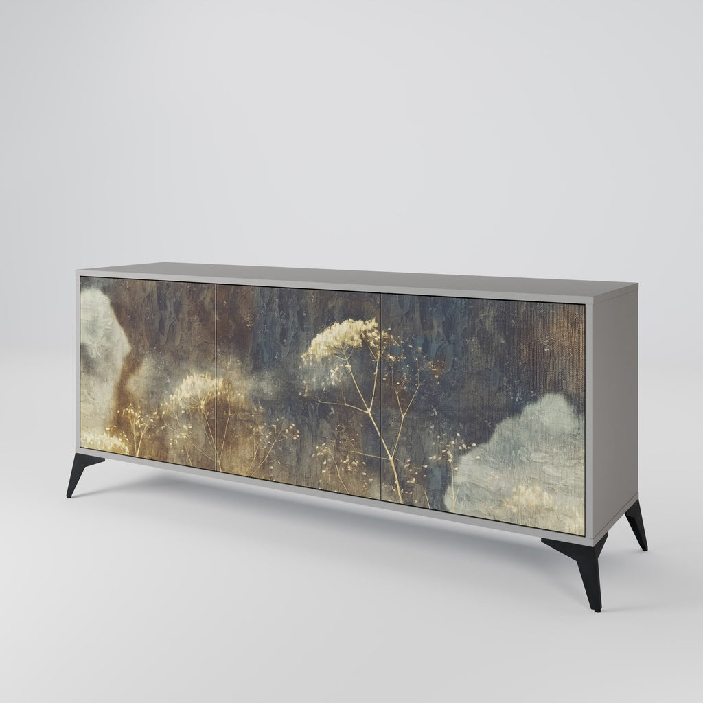 Buffet 3 portes GENTLE POWER en finition grise