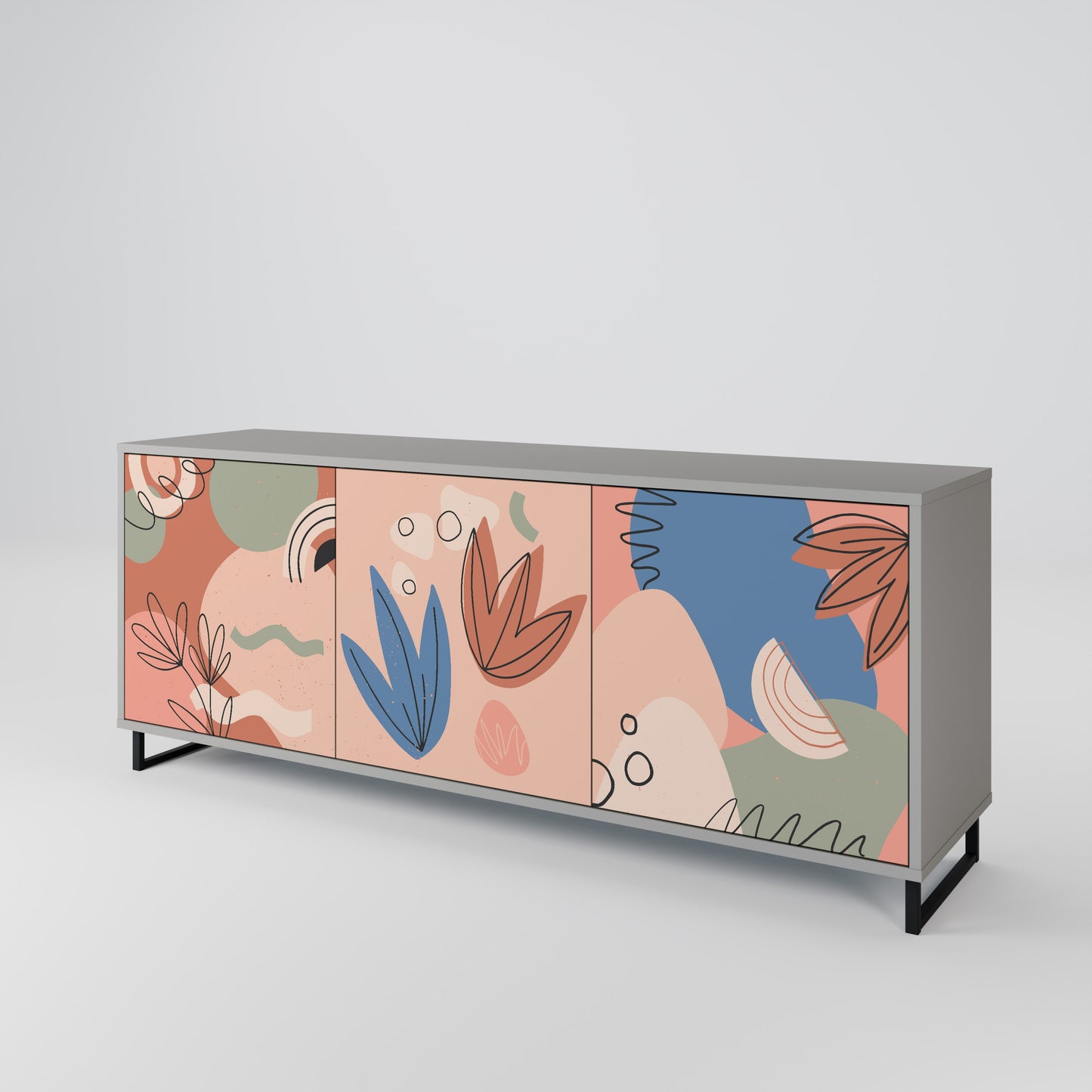 PASTEL DESTINY 3-Door Sideboard