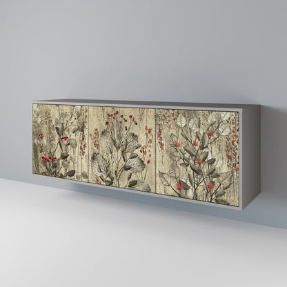 HERBAL GRACE 3-Door Sideboard