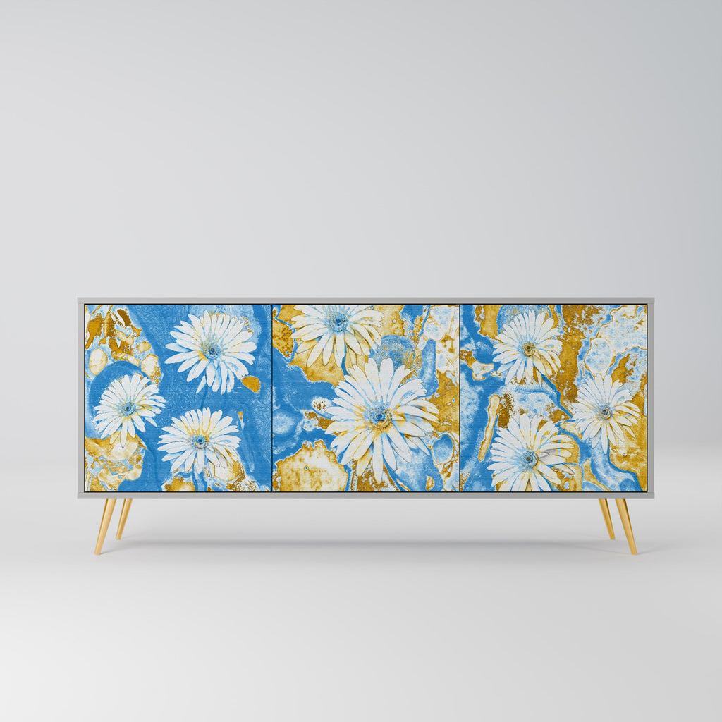 Buffet 3 portes DAISY LUXE finition grise