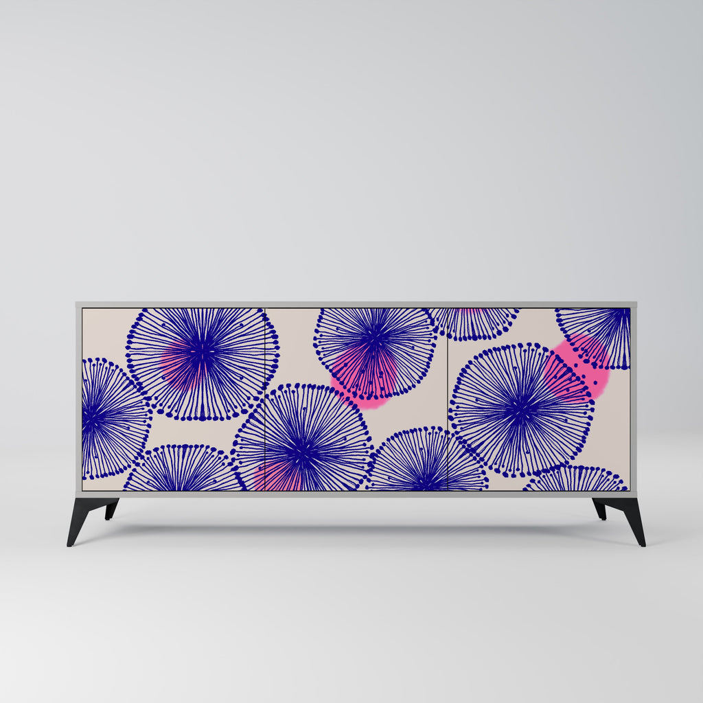 Buffet 3 portes MAGIC NATURE finition grise