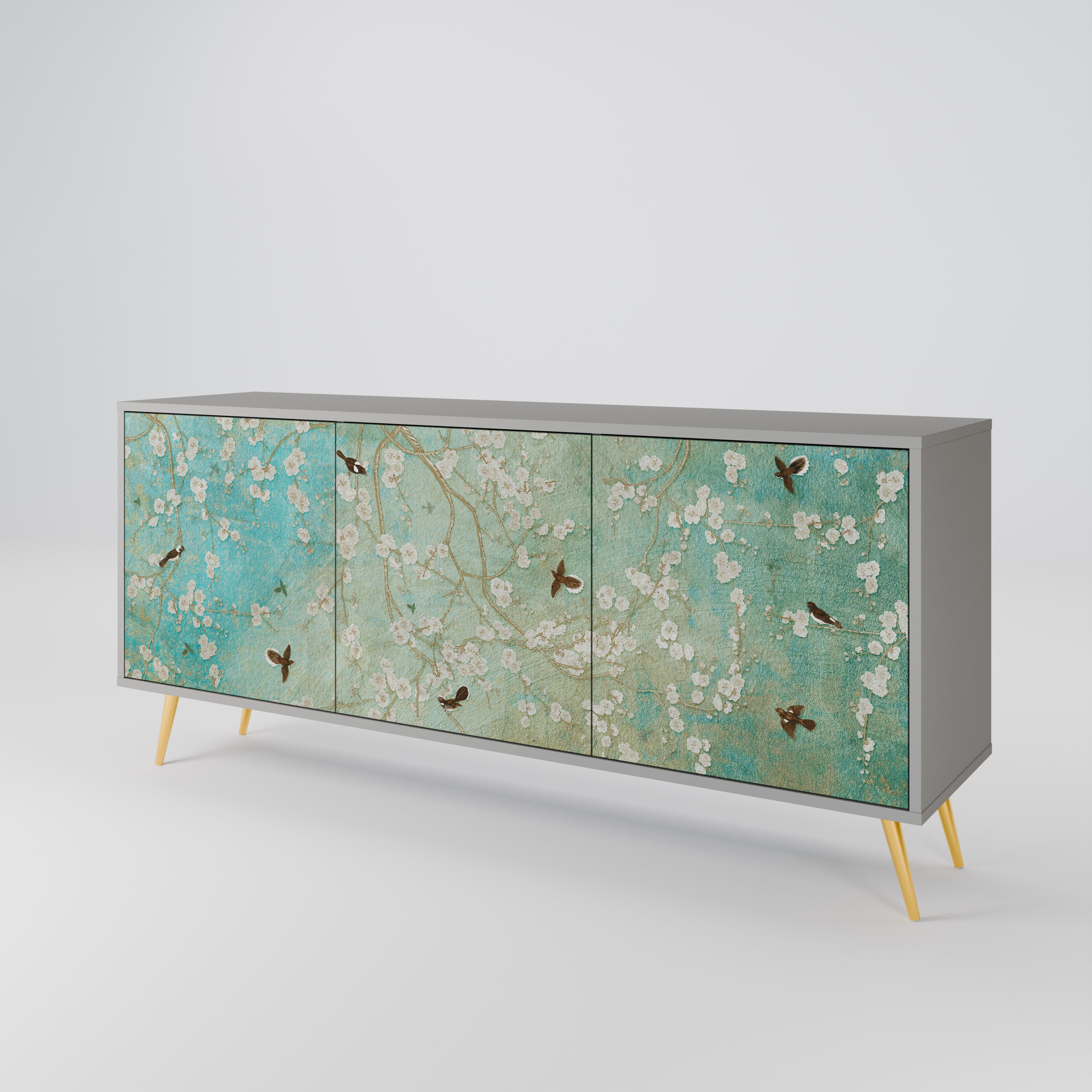 BLOOMING CHARM 3-Door Sideboard