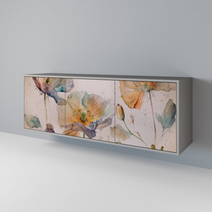 SOFTEN POPPY 3-Door Sideboard