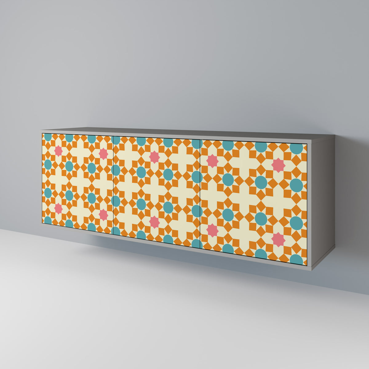 FLORAL DECOR 3-Door Sideboard