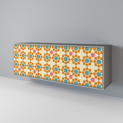 FLORAL DECOR 3-Door Sideboard