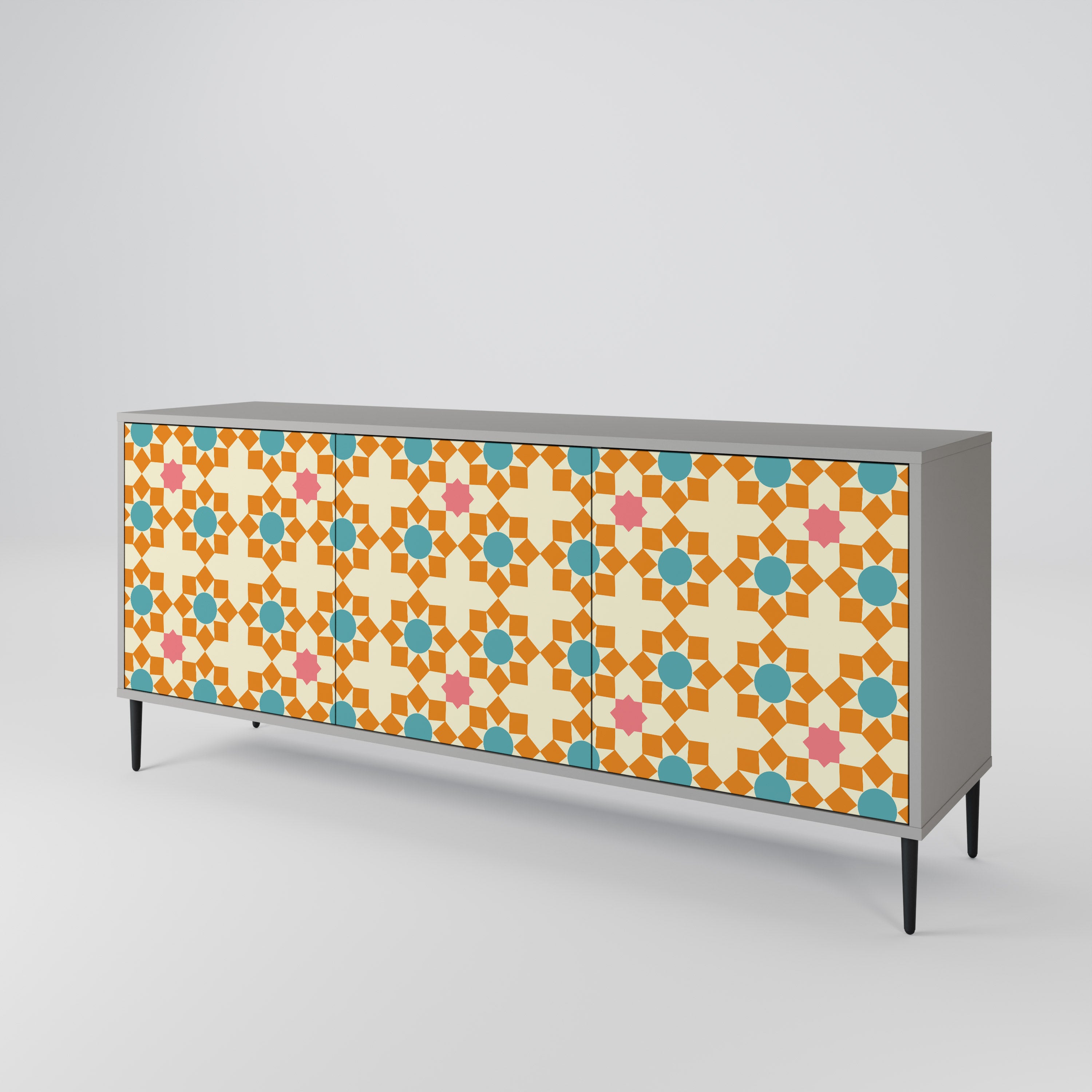 FLORAL DECOR 3-Door Sideboard