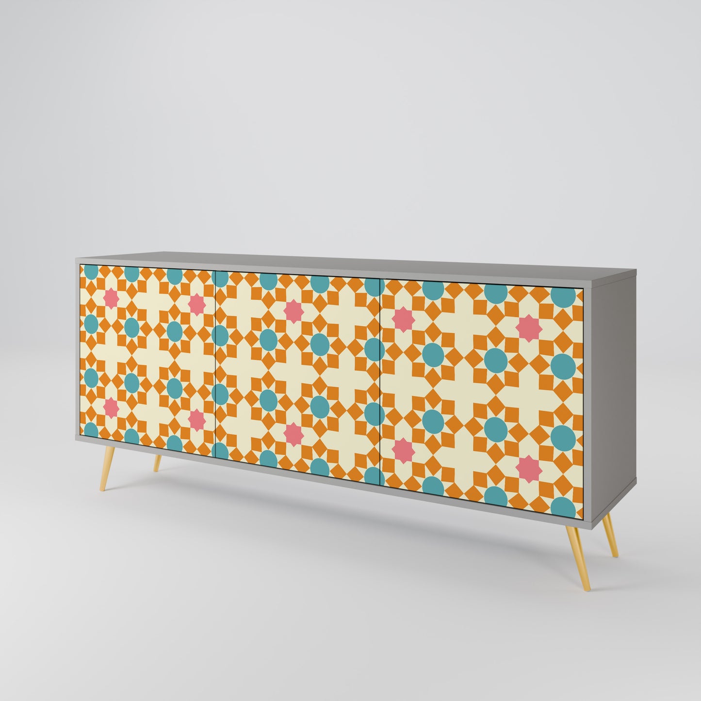 FLORAL DECOR 3-Door Sideboard