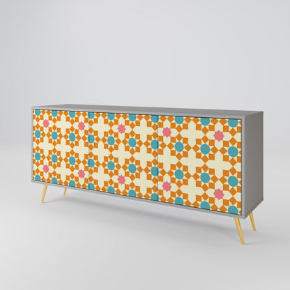 FLORAL DECOR 3-Door Sideboard