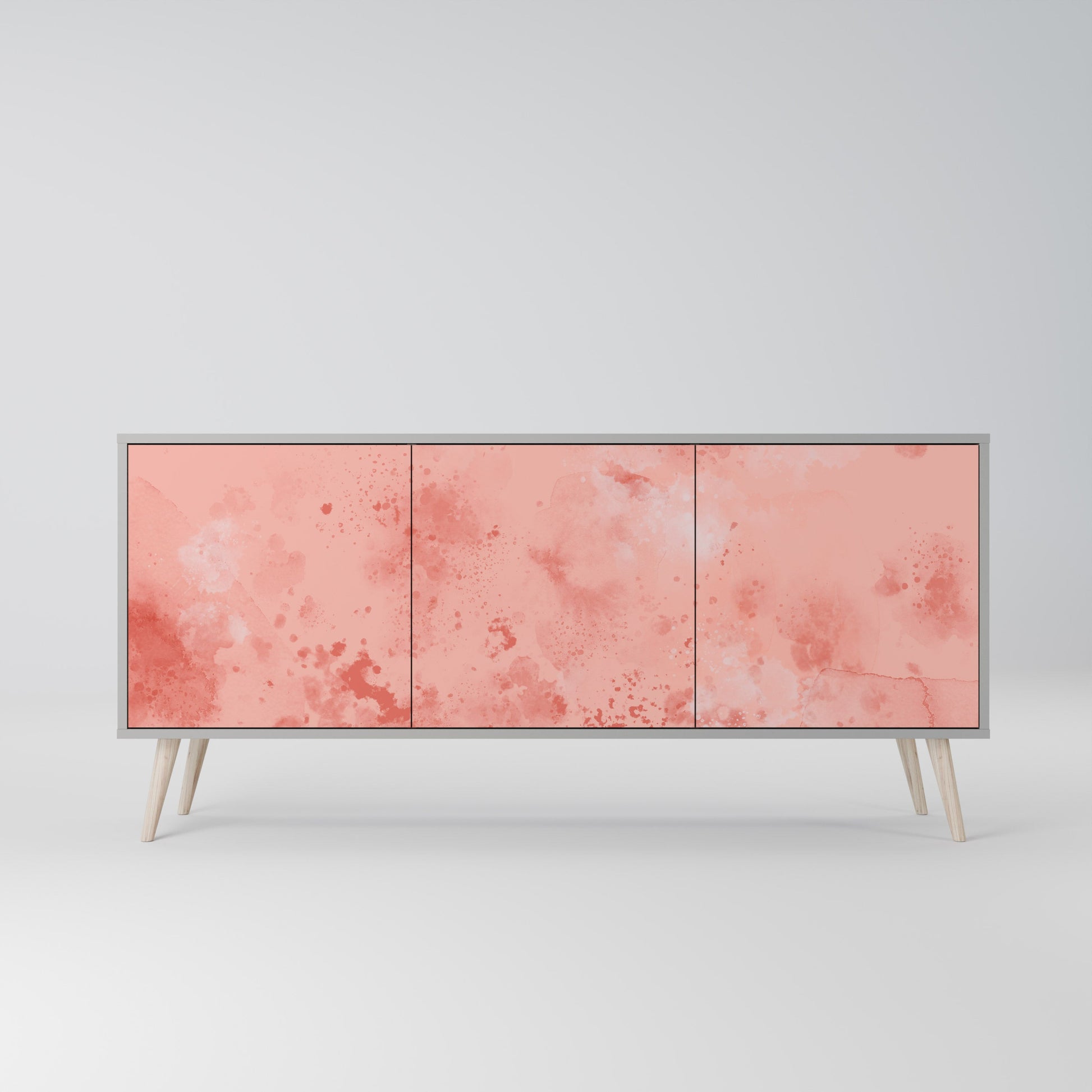 CRANE DANCE 3-Door Sideboard in Grey Finish
