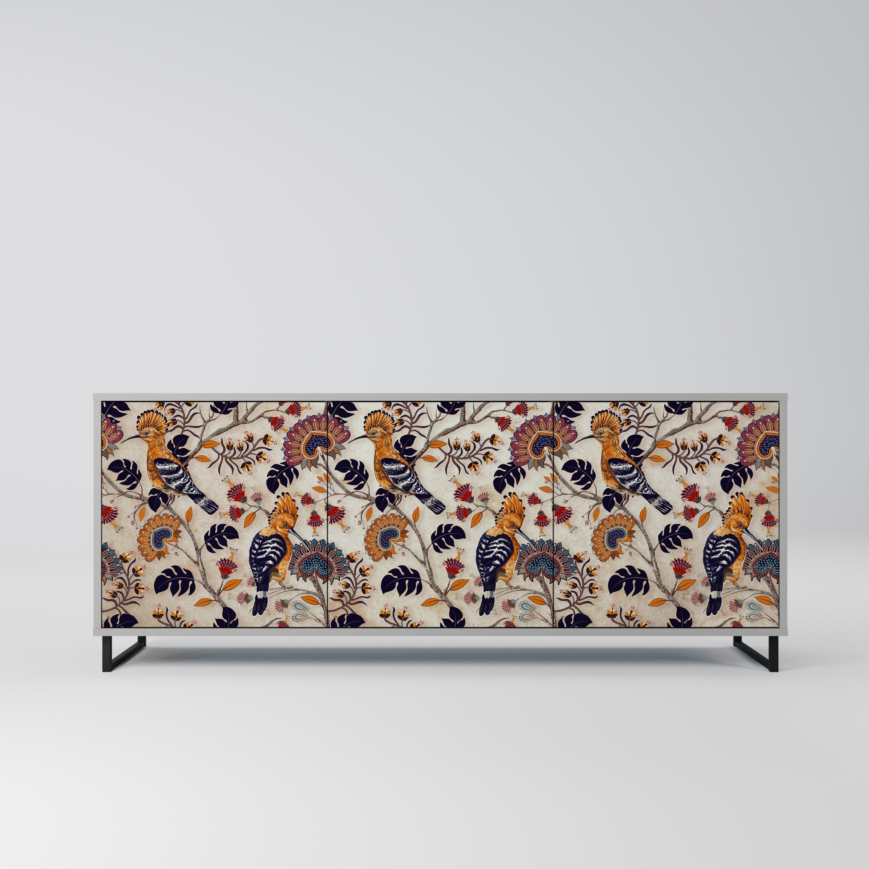 Buffet 3 portes EMINENT HOOPOE finition grise