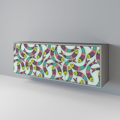 INDIAN FISH 3-Door Sideboard