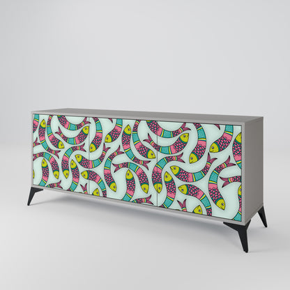 INDIAN FISH 3-Door Sideboard