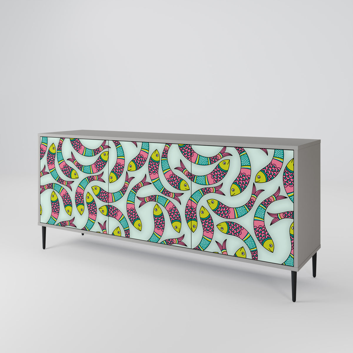 INDIAN FISH 3-Door Sideboard