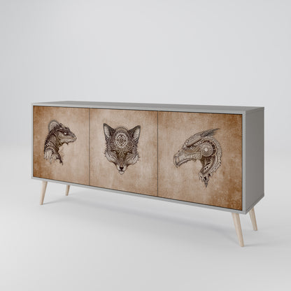 STEAMPUNK CLAN 3-Door Sideboard