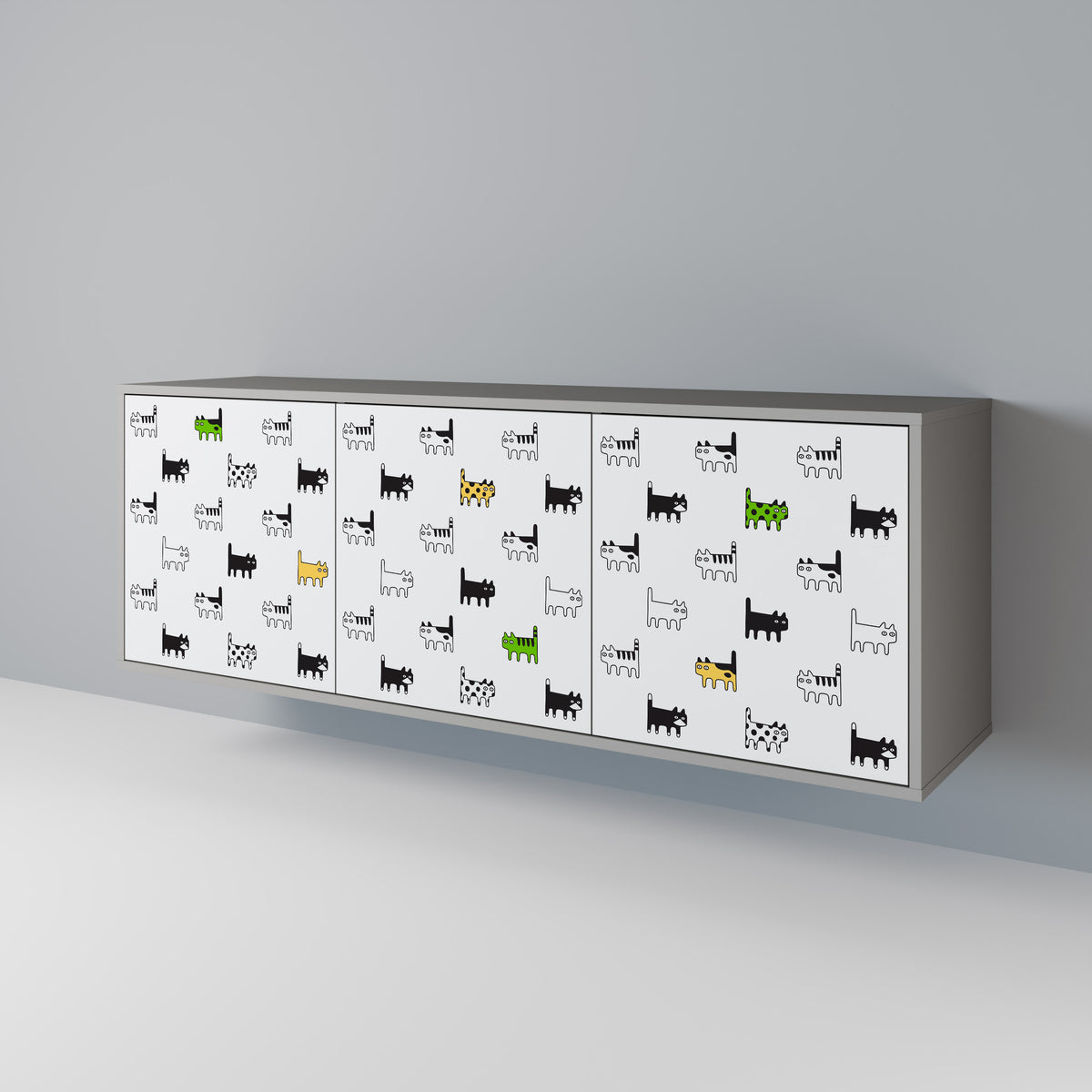 CATS COMPILATION 3-Door Sideboard