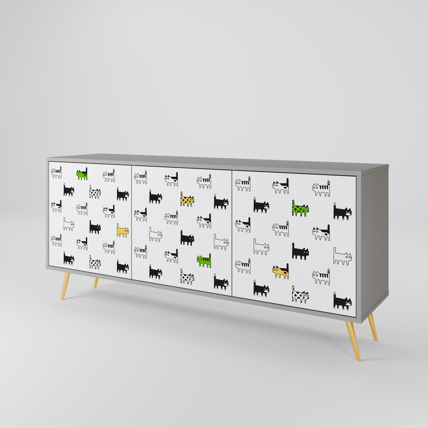 CATS COMPILATION 3-Door Sideboard