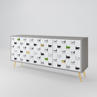CATS COMPILATION 3-Door Sideboard