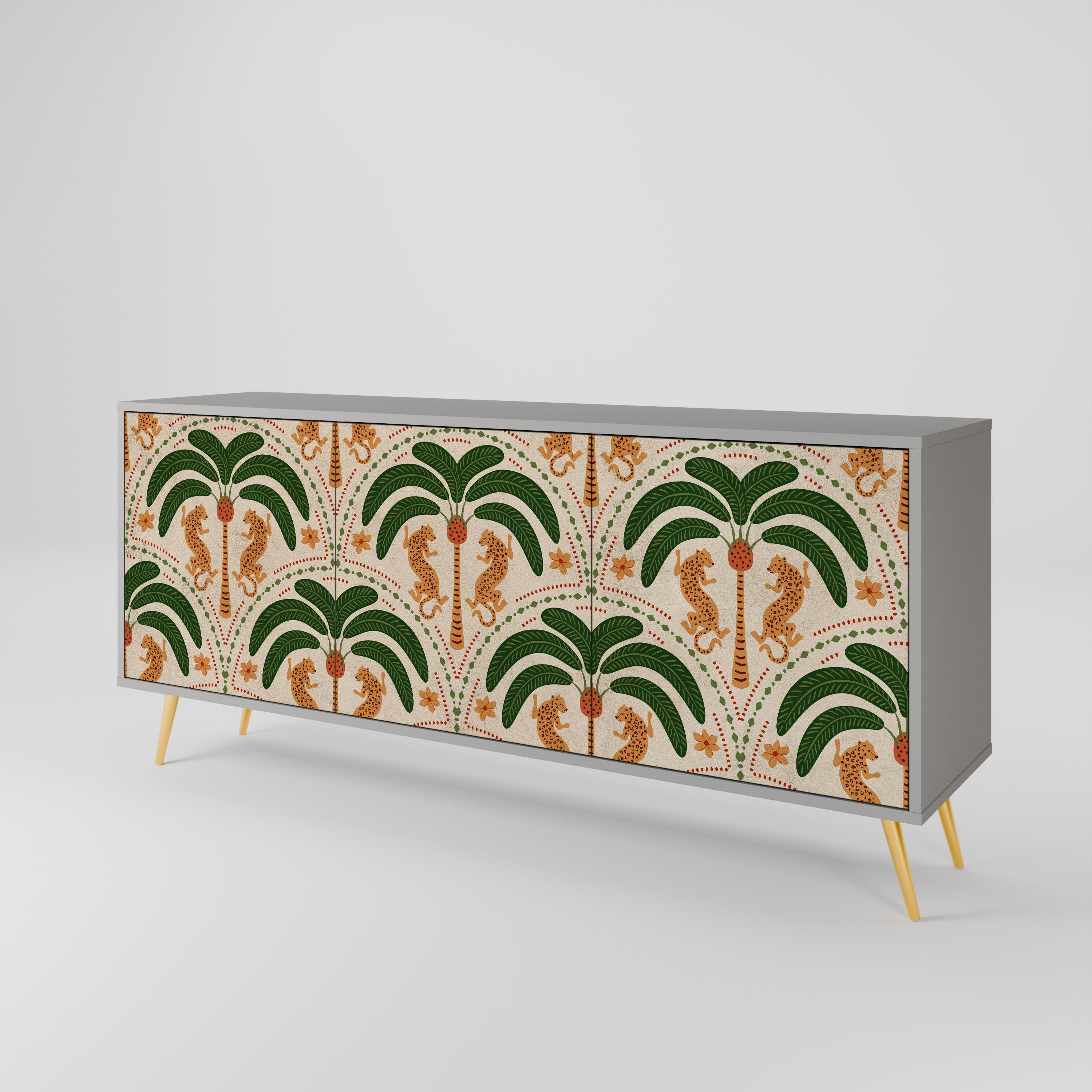 DANCING PREDATORS 3-Door Sideboard