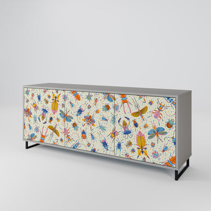 COLORFUL INSECTS 3-Door Sideboard