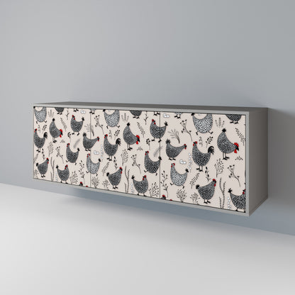 HAPPY HENS 3-Door Sideboard