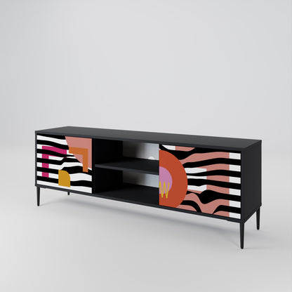 CHROMATIC ABSTRACT 2-Door TV Cabinet