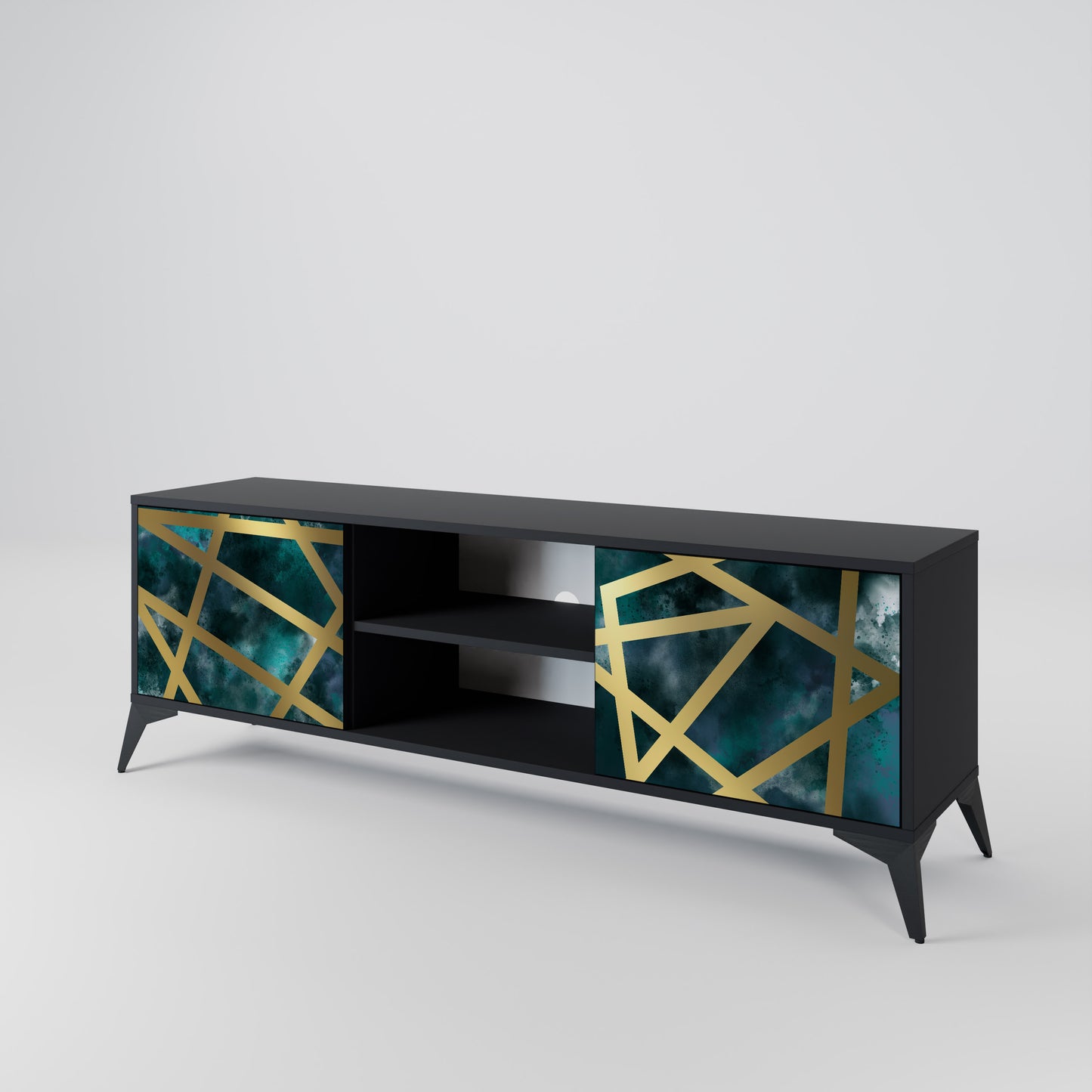 THE LABYRINTH OF GOLD 2-Door TV Cabinet