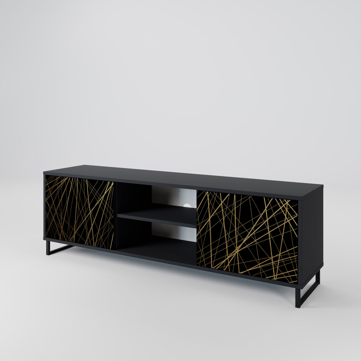 BRIGHT MESH 2-Door TV Cabinet