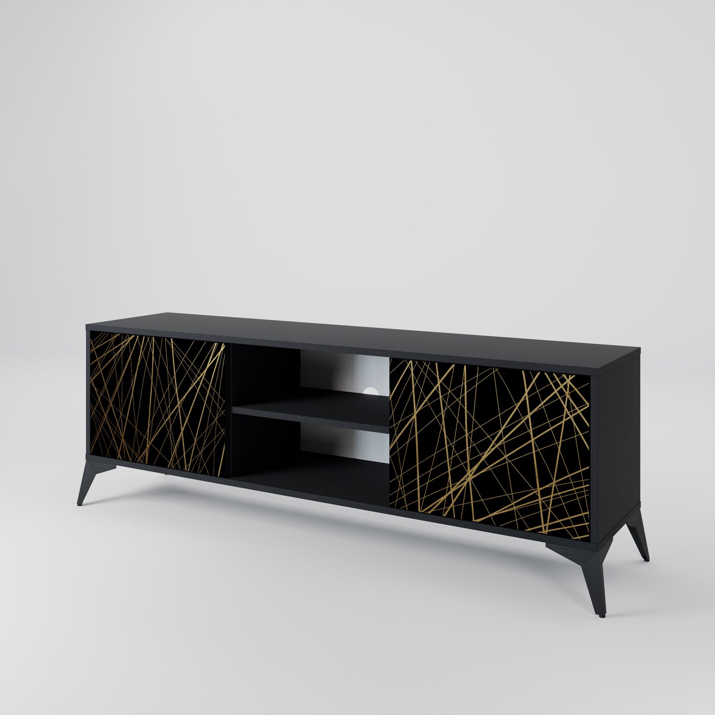 BRIGHT MESH 2-Door TV Cabinet