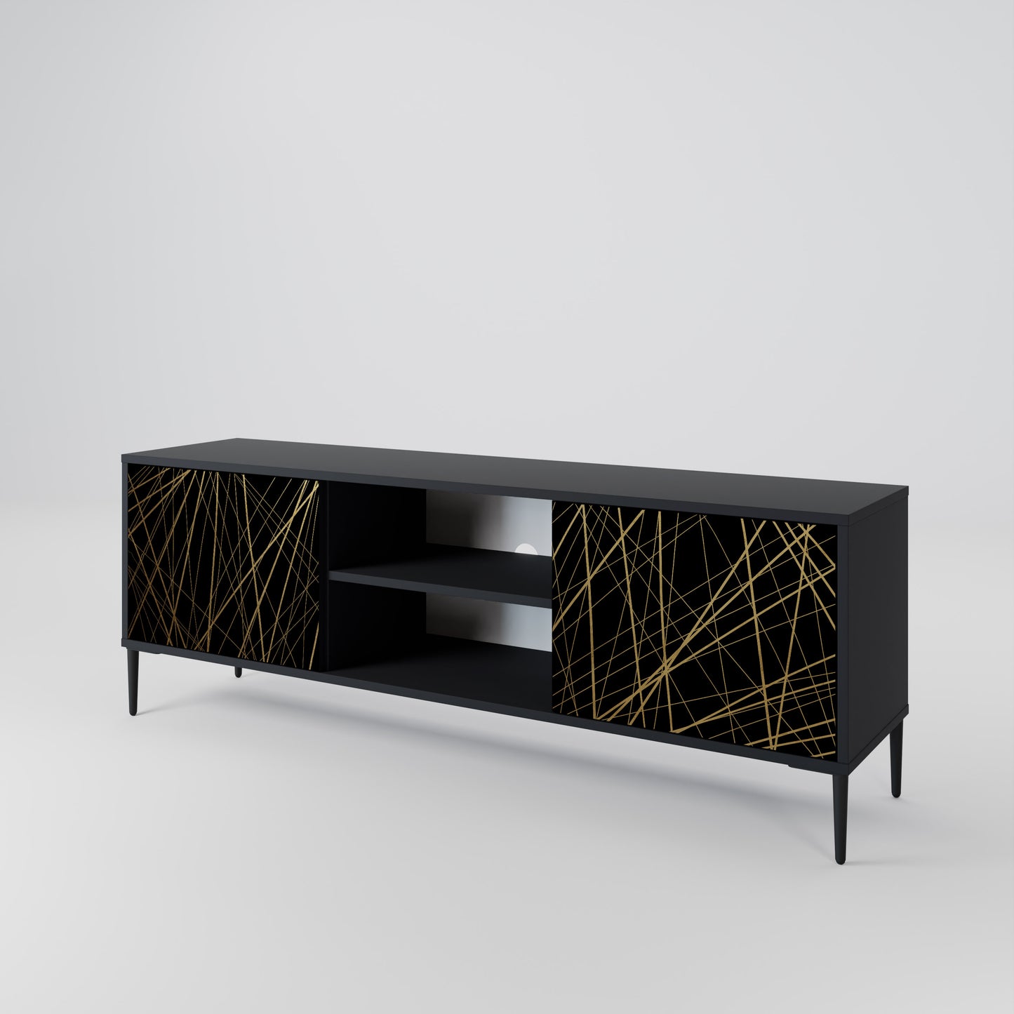 BRIGHT MESH 2-Door TV Cabinet