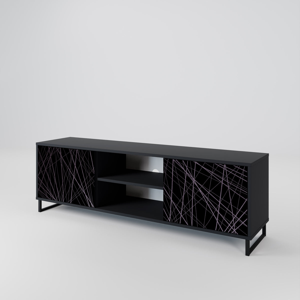 SHIMMER SPIDERGRAM 2-Door TV Cabinet