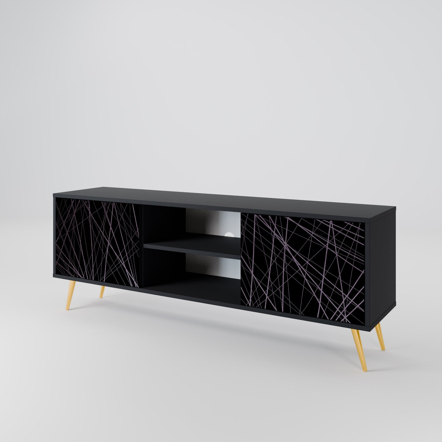 SHIMMER SPIDERGRAM 2-Door TV Cabinet