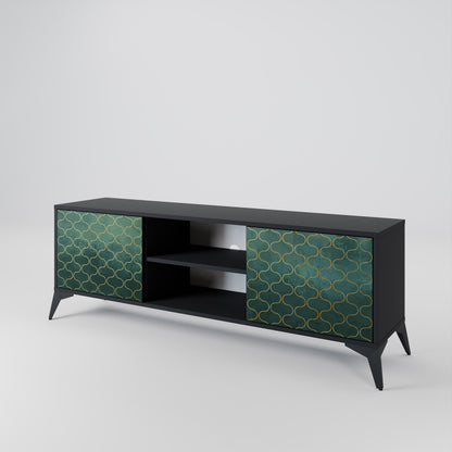 TESSELATED GREENERY 2-Door TV Cabinet