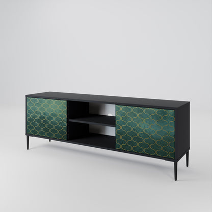 TESSELATED GREENERY 2-Door TV Cabinet
