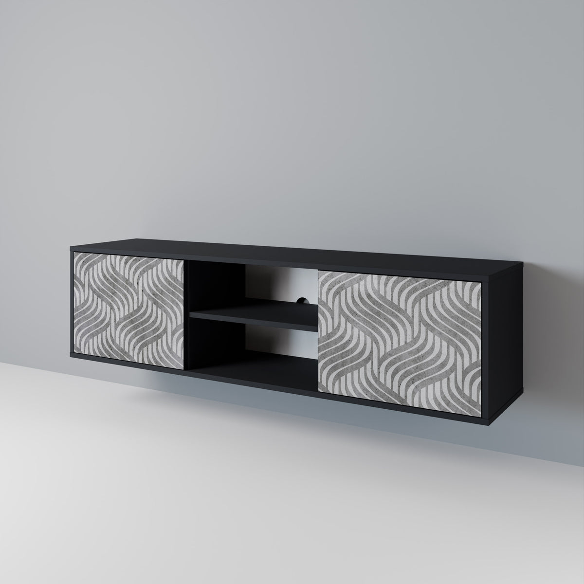 CONCRETE MOVEMENT 2-Door TV Cabinet