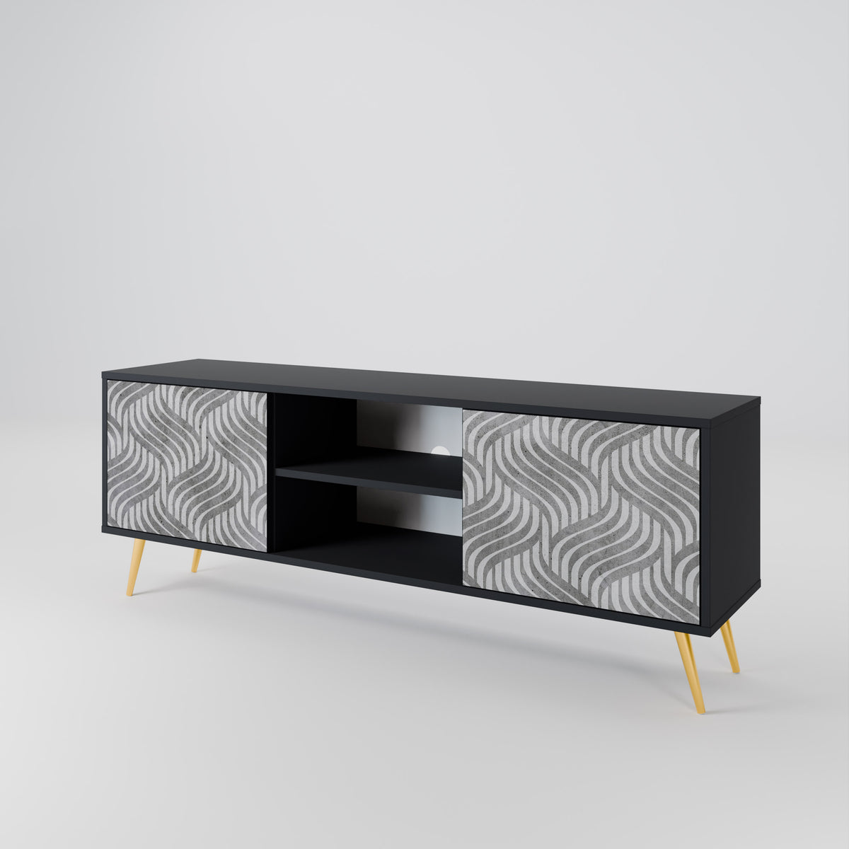 CONCRETE MOVEMENT 2-Door TV Cabinet