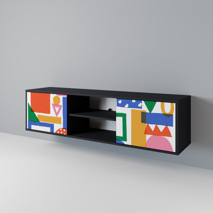 GEOMETRIC GLIMMER 2-Door TV Cabinet