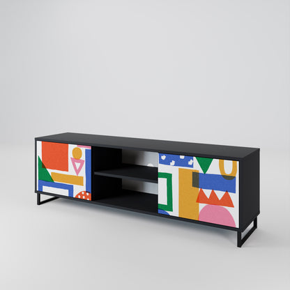 GEOMETRIC GLIMMER 2-Door TV Cabinet
