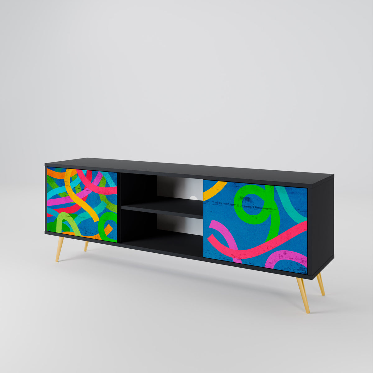 STREAMER TANGLE 2-Door TV Cabinet