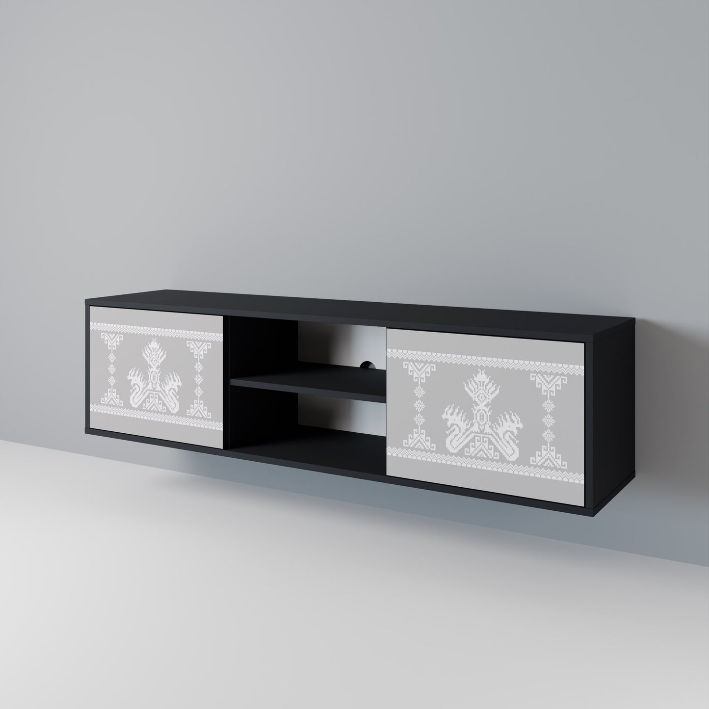 THAI GRAY 2-Door TV Cabinet