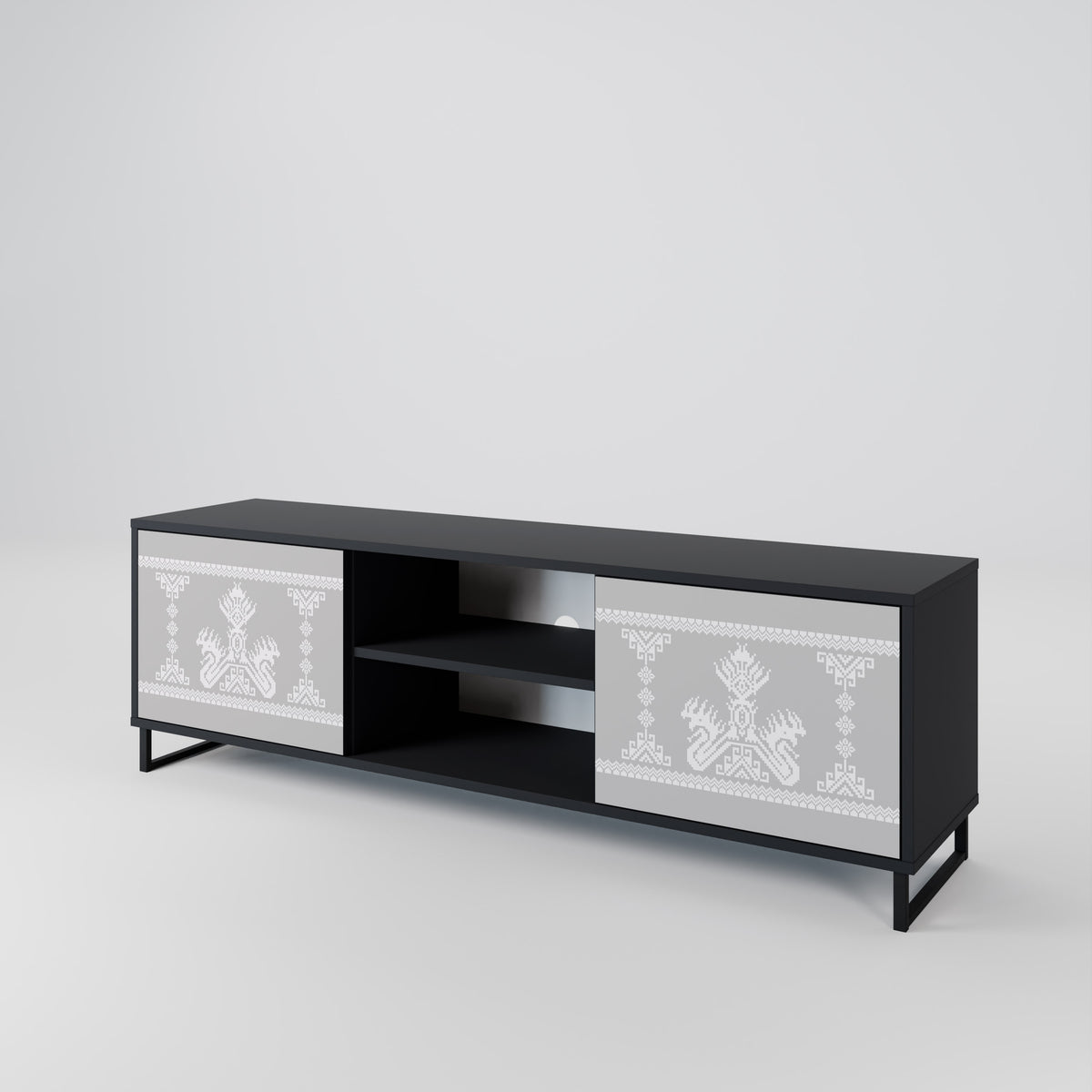 THAI GRAY 2-Door TV Cabinet
